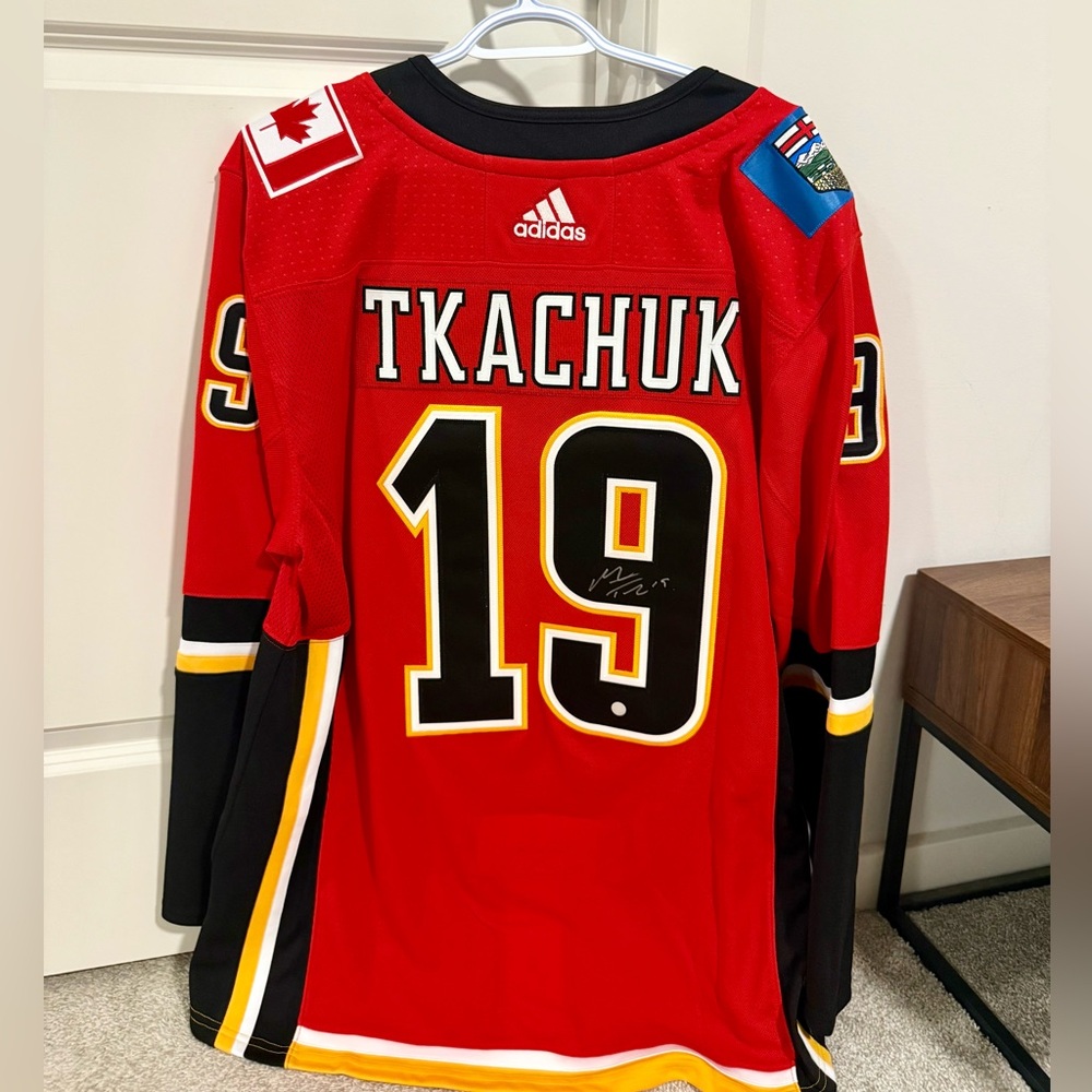 Matthew Tkachuk Signed Calgary Flames Jersey